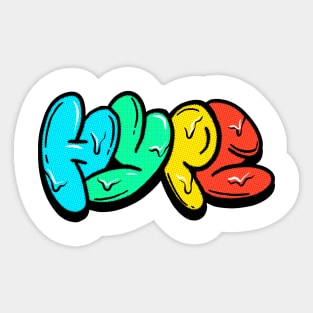 Melting Hype Y2K design Sticker